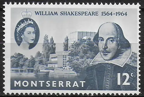 1964 Montserrat Shakespeare 1v. MNH SG n. 156