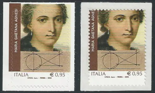 2018 Italia Maria Gaetana Agnesi varietà