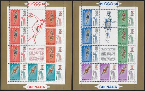 1968 Grenada Olympic Games, Mexico 2MS MNH SG n. 300/05