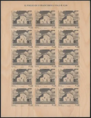 2007 Italia euro 2,80 black in wood MF MNH Unificato n. 3028