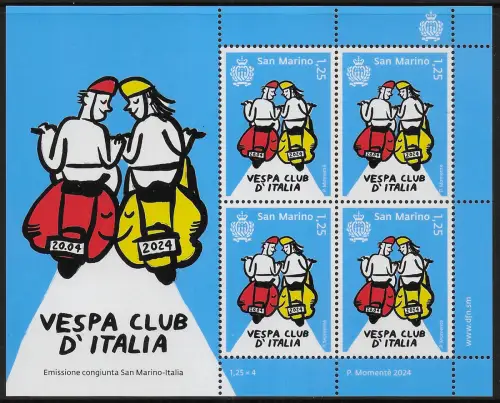 2024 San Marino Vespa Club of Italy MS MNH