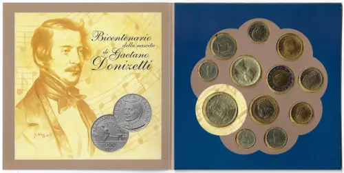 1997 Italia Mont divisional 12 coins FDC-MS65