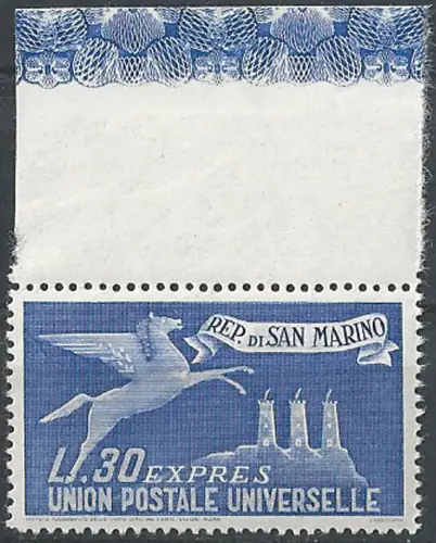 San Marino 1946 expres for abroad 1v. MNH Sassone n. 15