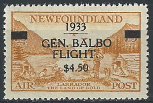 1933 Newfoundland Balbo flight MNH SG. n. 235