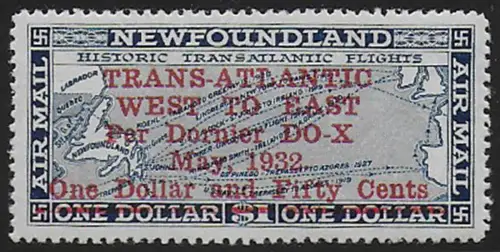 1932 Newfoundland airmail 1v. MNH SG n. 221