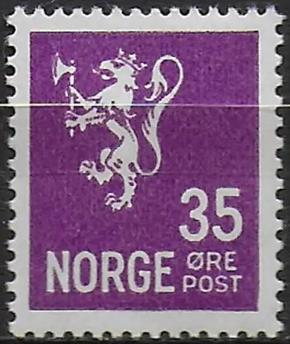 1934 Norvegia 35ö. violet MNH Unificato n. 159