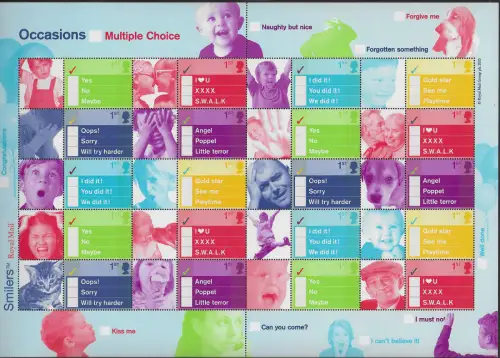 2003 Gran Bretagna Occasions MNH Unif n. MS 12