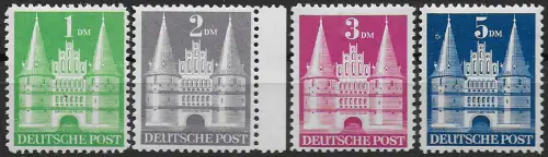 1948 Germania Bizona Lubecca MNH Unif n. 65II/68II