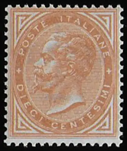 1863 Italia VE II 10c. rossastro Londra MNH Sassone n. L17b