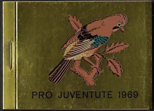 1969 Svizzera Pro Juventute booklet gold MNH SBHV n. 18