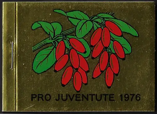 1976 Svizzera Pro Juventute booklet gold MNH SBHV n. 25