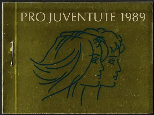 1989 Svizzera Pro Juventute booklet gold MNH SBHV n. 38