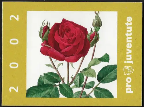 2002 Svizzera Pro Juventute Rose MNH SBHV n. 51