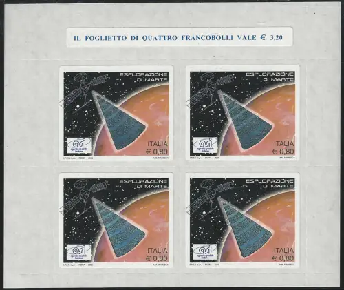2005 Italia Exploration of Mars II MS variety MNH