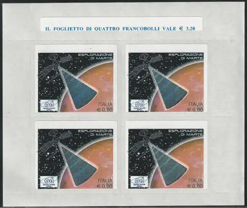 2005 Italia Exploration of Mars MS variety MNH