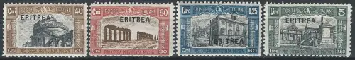 1927 Eritrea VE III Milizia I 4v. MNH Sassone n. 116/119