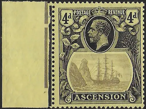 1924 Ascension 4d. broken mainmast 1v. MNH SG n. 15a