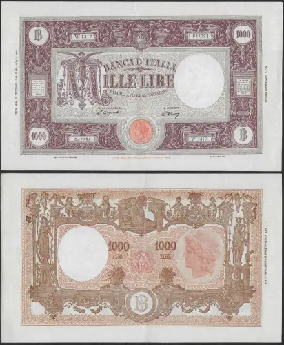 1946 Italia Lire 1.000 Large M SUP Gigante Rif. BI 51C