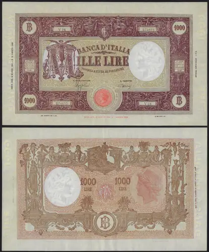 1944 Italia Lire 1.000 Large M SUP Gigante Rif. BI 49A