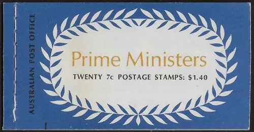 1972 Australia Prime Minister booklet MNH Michel n. 49