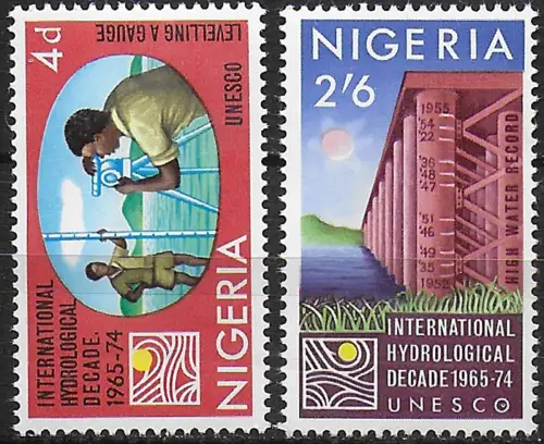 1967 Nigeria UNESCO 2v. MNH SG n. 198/99