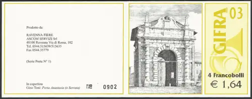 2003 Italia Libretto GIFRA MNH Unificato n. LR14