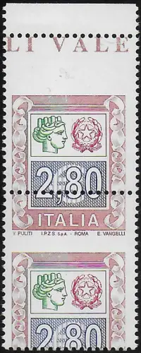 2004 Italia Siracusana high values euro 2,80 variety pair MNH Unificato (2776Bb+Ba)