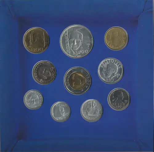 1996 San Marino Mint divisional series 10 coins FDC-MS65