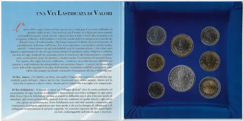 2000 San Marino Mint divisional series 8 coins FDC-MS65