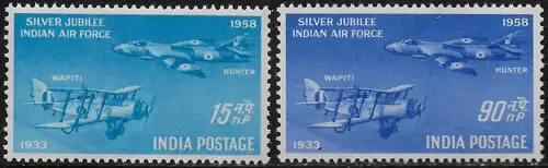 1958 India Indian Air Force 2v. MNH SG n. 397/98
