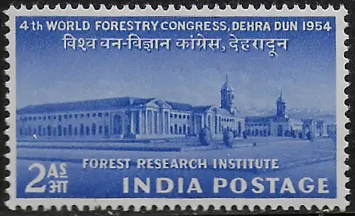 1954 India 4th World Forestry Congress 1v. MNH SG n. 353