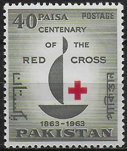 1963 Pakistan Red Cross 1v. MNH SG n. 187