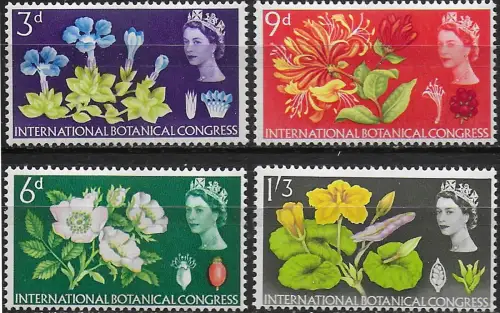 1964 Great Britain Botanical Congres 4v. MNH SG n. 655p/58p