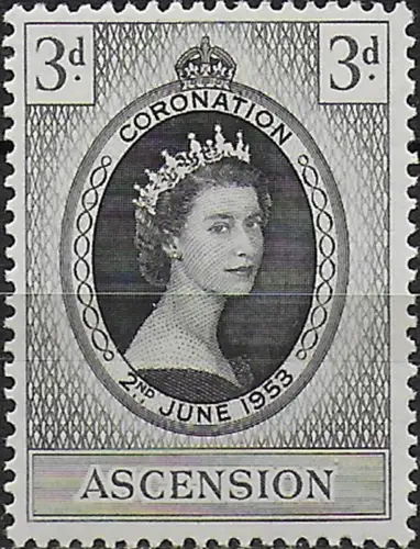 1953 Ascension Coronation MNH SG n. 56