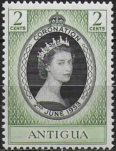 1953 Antigua Coronation MNH SG n. 120