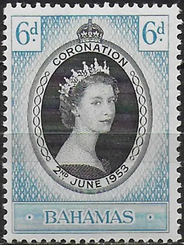 1953 Bahamas Coronation MNH SG n. 200