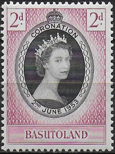 1953 Basutoland Coronation MNH SG n. 42