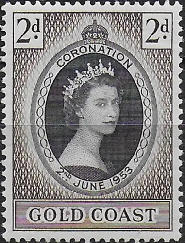 1953 Gold Coast Coronation MNH SG n. 165