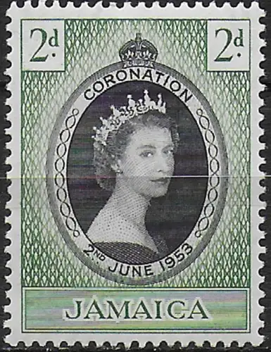 1953 Jamaica Coronation MNH SG n. 153