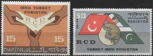 1965 Pakistan Regional Developement Co-operation 2v. MNH SG. n. 224/25