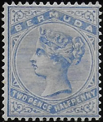1883 Bermuda Victoria 2½p. pale ultramarine MH SG n. 27b
