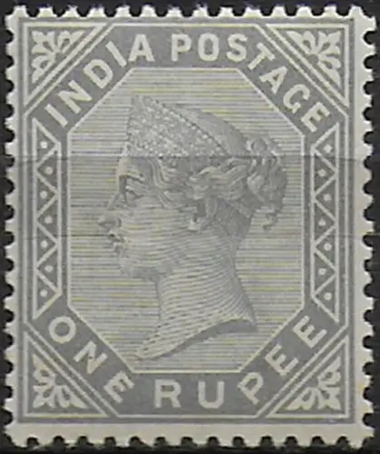 1883 India Victoria 1r. slate MNH SG n. 101