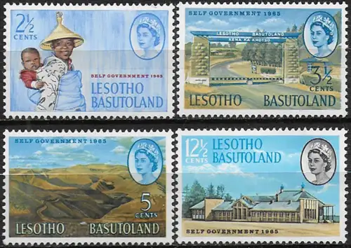 1965 Basutoland New Constitution 4v. MNH SG n. 94euro97