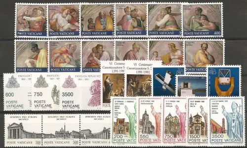 1981 Vaticano complete year 28v. MNH
