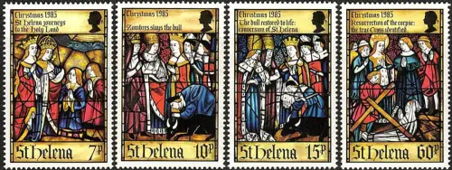 1985 St Helena Merry Christmas 4v. MNH Michel n. 432euro35