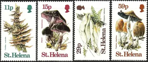 1983 St Helena Mushrooms 4v. MNH Michel n. 379euro82