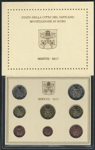 2017 Vaticano Mint divisional series 8 coins FDC-MS65