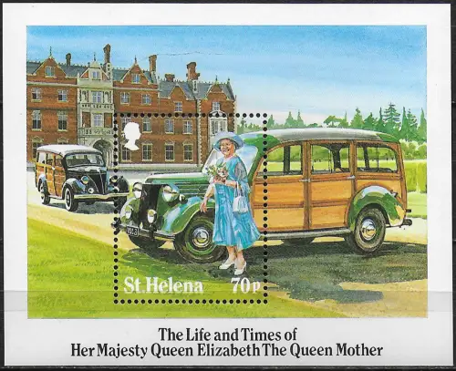 1985 St Helena Queen Mother's Life MS MNH Michel n. 7