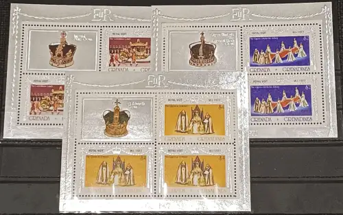 1977 Grenadines of Grenada Royal Visit MNH SG n. MS 239euro41