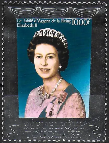 1977 Repubblica del Togo Silver Jubilee MNH YeT n. 885